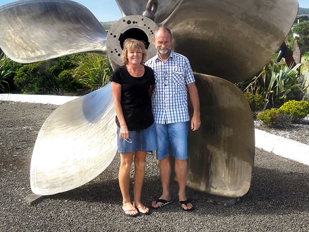 Mark and Donna at the Blu Maritime Museum