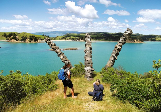 Chris Booth Sculpture at the southern end of Rotoroa  Island.jpg