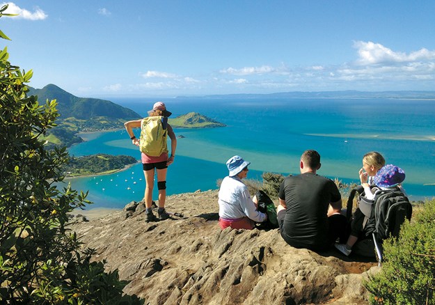 Taurikura from the lookout off the boardwalk on the Mount Manaia Trail.jpg