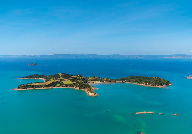 aerial shot of Rotoroa Island from above with uninterrupted green land sitting amongst blue ocean.jpg