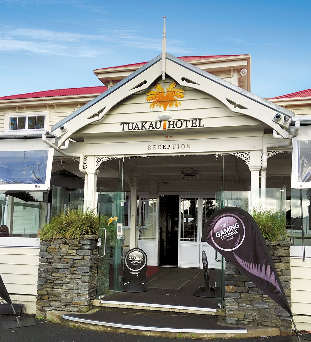 NZMCD Entrance of the Tuakau Hotel as it is as it is today
